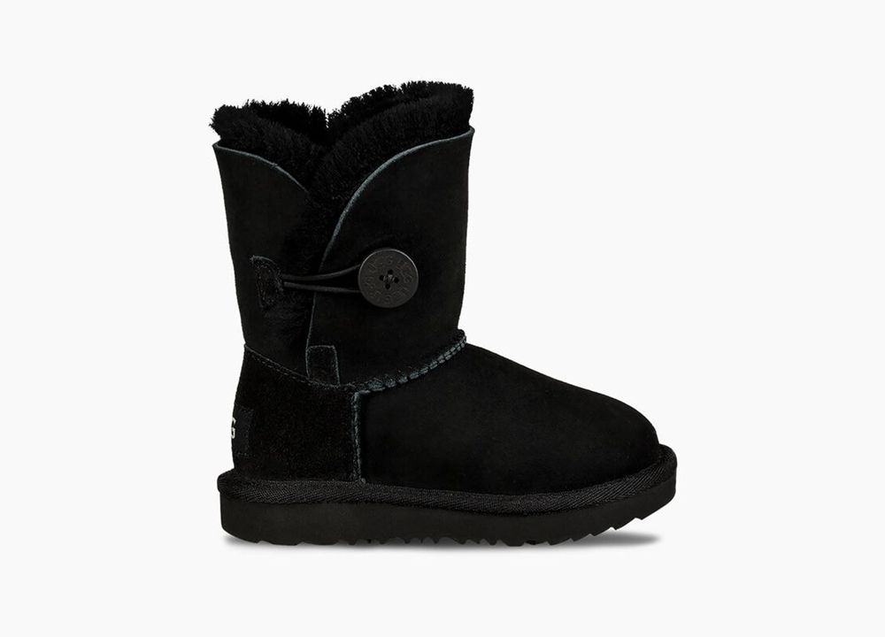 Ugg Bailey Button Ii - Kids Boots - Black - NZ (0957KOYSD)